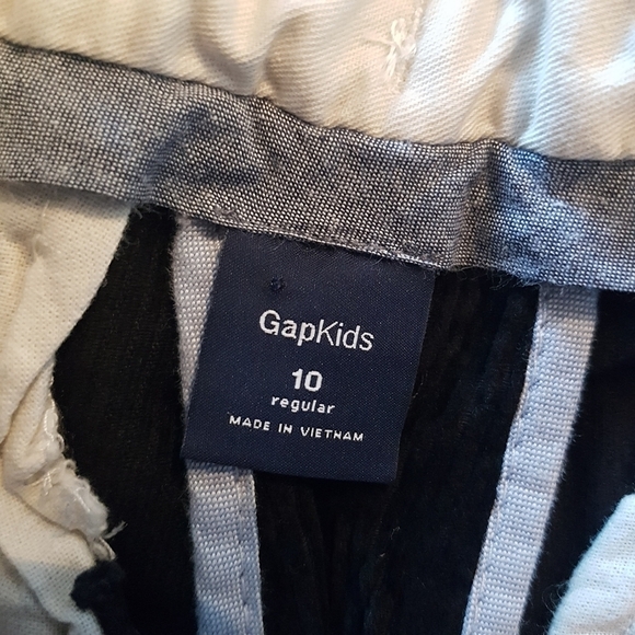 GAP boys size 10 black corduroy pants, adjustable waist, winter weight, New - Picture 5 of 6